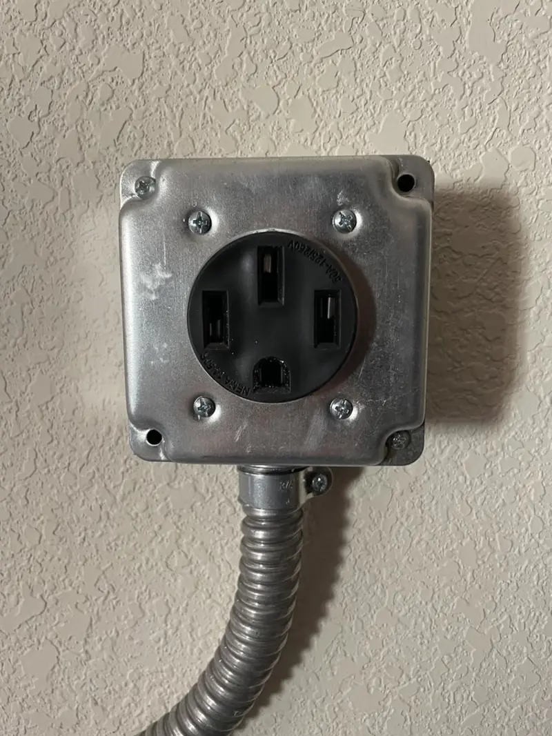 NEMA 14-50 outlet installed for Electrical Panel Upgrade in Nampa